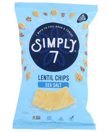Simply 7 Chip Lentil, Sea Salt, 4 Ounce