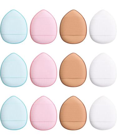 Sibba 12 Pieces Sponges Powder Puff with Finger Holder Strap - Mini Beauty Blender Makeup Pads for Liquid Foundation - Halloween Costume Festival Cosmetics - Wet & Dry Tool - Buy Online on GoSupps.com
