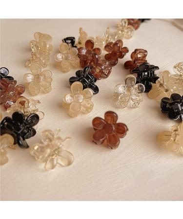 24pcs Flower Hair Clips & Mini Claw Clips Set for Women, Girls & Babies - Cute Hair Accessories in 4 Colors - Buy Online on GoSupps.com