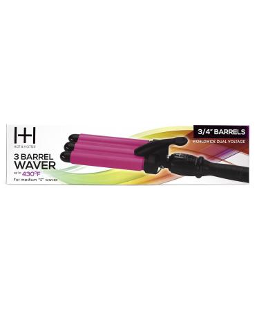 3 Barrel Waver - 430 F Professional Curling Iron | 3/4 Inch Barrel for Stunning Waves - International Shipping Available - Buy Online on GoSupps.com