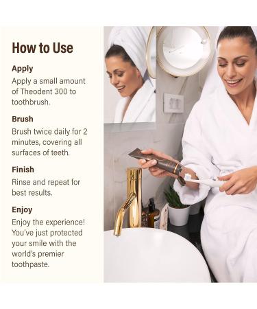 Theodent 300 Fluoride-Free Natural Toothpaste - Clinical Strength for Remineralization & Sensitivity Reduction - Whitening Crystal Mint - 3.4 oz (96.4g) - Buy Online on GoSupps.com