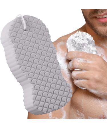 Washing Up Sponge Sea Sponge Set Ultra Soft Body Scrub Absorbent Body Cleanser Body Foam Sponge Splash Sponge with Rope Scrub Buddy for Adults Children to Remove Dead Skin Gray - Buy Online on GoSupps.com
