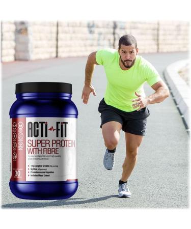 Acti-Fit Super Protein with Fibre | Plant-Based Protein with Amino Acids | Organic Vegan Protein Powder | 30-Day Supply | 1200g - Buy Online on GoSupps.com