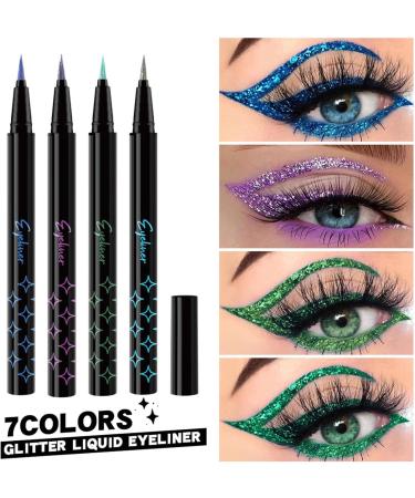XIAYANG Glitter Eye Liner Pencils Set | Eye Liner Pencil Glitter Pearl Eye Liner Kit Highly Pigmented Colorful Eye Liner Eyebrow Long-Lasting For Women Girls - Buy Online on GoSupps.com