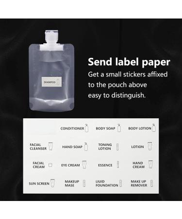 RIIEYOCA Portable Travel Liquid Clear Plastic Empty Packaging Bag - Perfect for Travel TSA-Approved Versatile Use - Buy Online on GoSupps.com