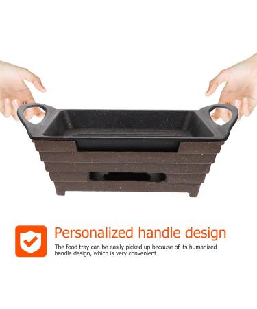 Yalych Aluminium Nonstick Griddle Stove Top Square Grill Pan Grill Plate for Induction Stove Top Cast Iron Skillet Griddle Pan with Double Sided Griddle for Indoor Outdoor Frying pan Assorted - Buy Online on GoSupps.com