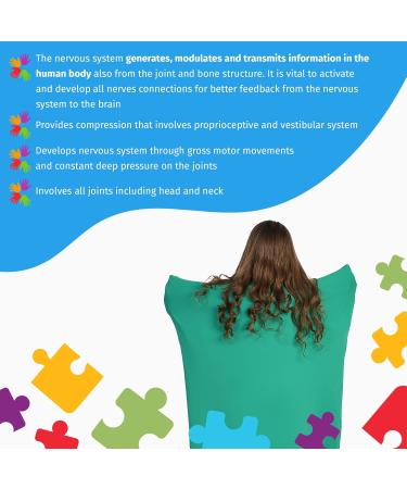 Sensory Owl Full Body Sock XL - Green | ADHD Autism Stress Relief | Deep Pressure Stimulation Toy for Sensory Therapy - Super Soft Lycra Wrap | Size XL (Max 165cm) - Buy Online on GoSupps.com