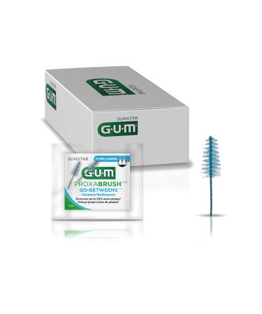 GUM - 614PAZ Proxabrush Go-Betweens Wide Interdental Brush Refills, Item 614 Professional Samples, 2 Refills per Pack, 18 Packs - Buy Online on GoSupps.com