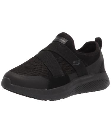 Skechers Work Elloree Women's Black Soft Toe Slip Resistant Casual Slip On 7.5 Black