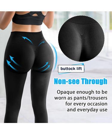 Buy SINOPHANT Women s High Waist Scrunch Butt Push Up Leggings - Seamless Black Yoga Pants for Ultimate Comfort & Style  - Buy Online on GoSupps.com