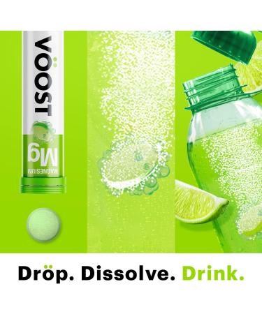 Voost Magnesium Effervescent Vitamin Drink Tablets - Bone & Muscle Health Support - Lemon Lime Flavor - 40 Count - Buy Online on GoSupps.com