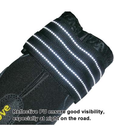 MOKCCI Truelove Dog Boots Waterproof Dog Shoes with Reflective Straps for Small Medium Large Dog Outdoor 7#(Pack of 4) Black - Buy Online on GoSupps.com