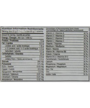 Nutribar Original Mocha Almond Meal Replacement Protein Bar High Protein 12 Count - Buy Online on GoSupps.com
