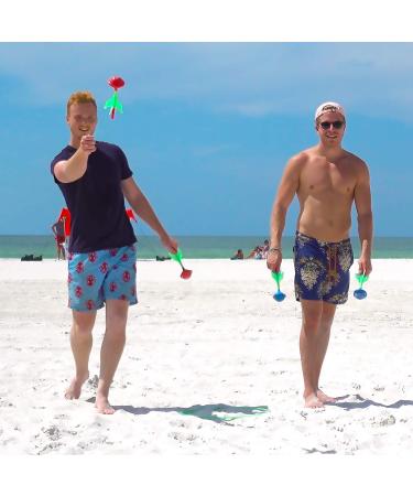 Funsparks Glow in The Dark Lawn Darts Game Set - Soft Tip Outdoor Games for Adults & Kids 8-12 - Buy Online on GoSupps.com
