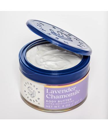 Spenser & Jensen Lavender Chamomile Body Butter - Hydrating Moisturizer for All Skin Types - 8 Oz (Pack of 1) - Buy Online on GoSupps.com