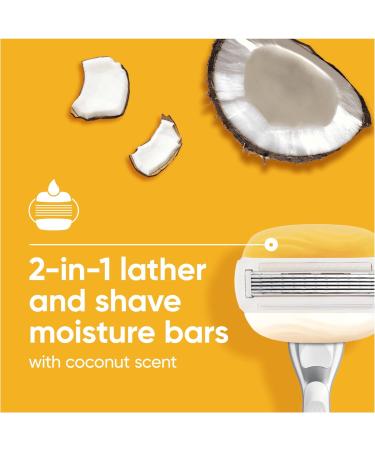  Gillette Venus Gillette Venus Pro ComfortGlide Women's Coconut Scented Blades with Olay Moisturizing Cream 3 Razor Cartridges - Buy Online on GoSupps.com