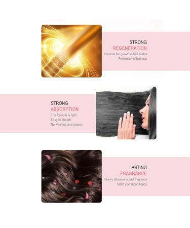 30ML 2 Bottle Hair Mask with Sakura Extract for Dry & Split Ends Repair and Moisturizing - Buy Online on GoSupps.com