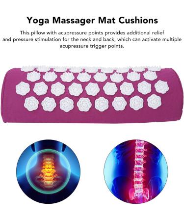 Acupressure Pillow - Massage Pillow for Neck Pain Relief Headaches & Muscle Relaxation (Purple) - International Shipping Available - Buy Online on GoSupps.com