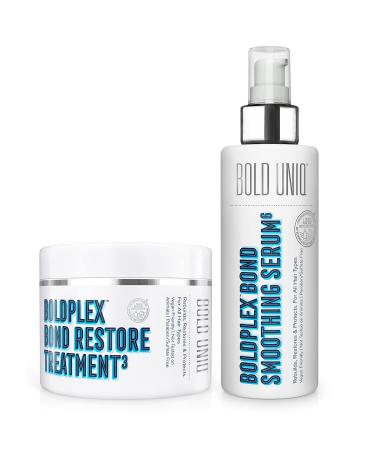 BoldPlex 3 Hair Mask and BoldPlex 6 Leave-In Hair Serum Duo - For Frizzy, Dry, Damaged, Colored, Broken, Curly, Straight or Bleached Hair Types. Paraben & Sulfate-Free. Cruelty-free, 100% Vegan