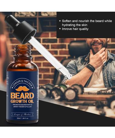 Natural Beard Oil | Mild Beard Growth & Essential Care for Soft Strong Beards - Buy Online on GoSupps.com