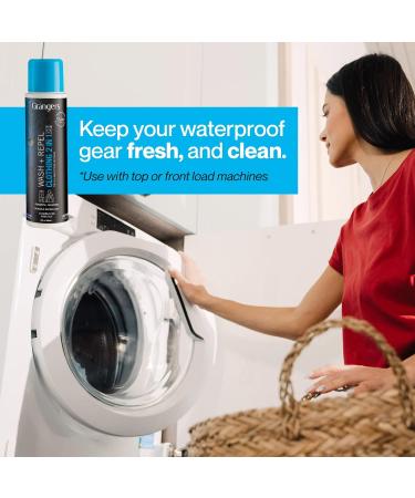 Grangers Wash + Repel Clothing 2 in 1 Powerful | 300ml | Cleaning and Waterproofing Wash for all Outdoor Clothing | Waterproof Jacket - Buy Online on GoSupps.com