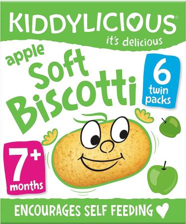 Kiddylicious Apple Soft Biscotti 7+ Months 6x20g