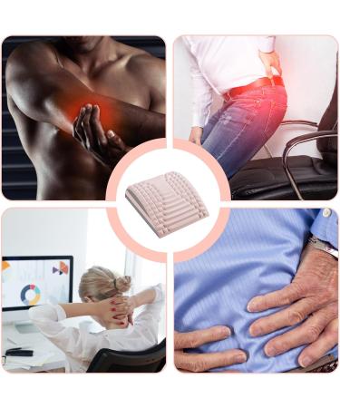 Homury Refresh Neck and Back Stretcher - Pain Relief & Posture Corrector for Bed | Back Extensor & Neck Support Pillows (Pink) - Buy Online on GoSupps.com