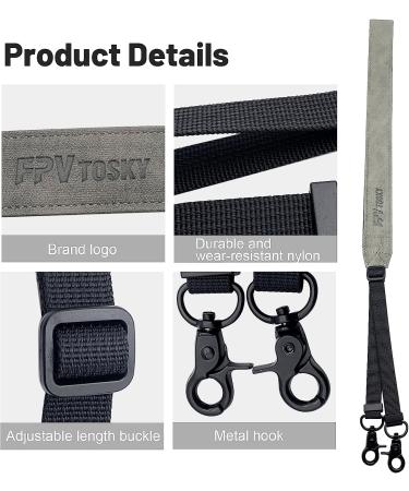 FPVtosky Soft Leather Lanyard for DJI RC Pro Controllers - Compatible with DJI Mini 3 Pro, Mavic 3, Air 2s, Mini 2, and More - RC Neck Strap for Remote Controller Accessories - Buy Online on GoSupps.com