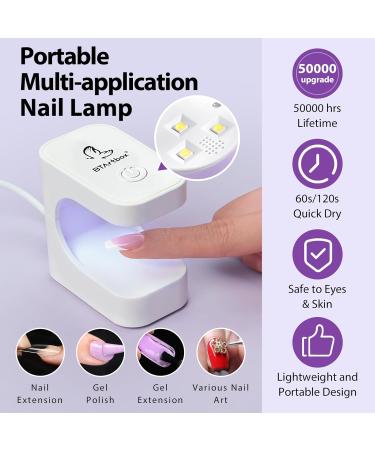 btartboxnails Nail Tips Builder Gel - Long Lasting 15ml with Portable Nail Lamp | 30+ Days French Protection Ideal for Nail Art & Extensions - Buy Online on GoSupps.com