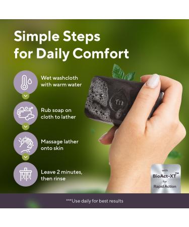 Marie Originals Eczema Face Soap Body Wash Bar All Natural Psoriasis Dermatitis Treatment for Dry Itchy Flaky Skin Relief Gentle Detoxifying Healing Anti-Itch Cleansing Skincare (Pack of 2) 3.50 Ounce (Pack of 2) - Buy Online on GoSupps.com