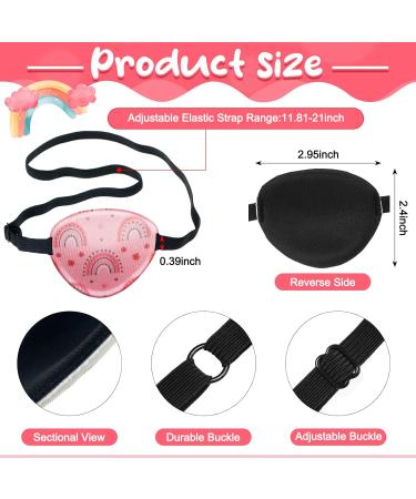 8 Pcs Adjustable Kids Eye Patches - Reusable Cute Elastic Eyepatch for Lazy Eye (Left/Right - Buy Online on GoSupps.com