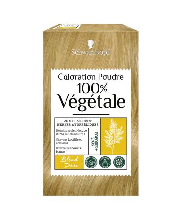 Schwarzkopf Schwarzkopf - 100 Percent Plant-Based - Powder Hair Color - Vegan - Golden Blonde, Golden Blonde, 1 Unit (Pack of 1)