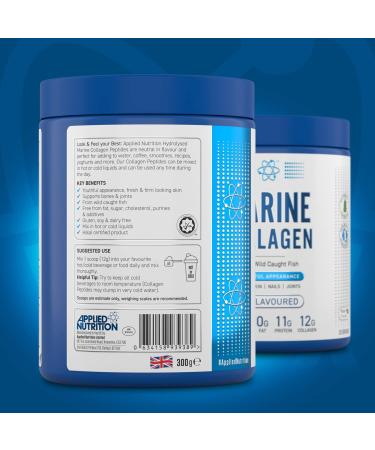 Applied Nutrition Marine Collagen Unflavoured - 300g - Buy Online on GoSupps.com