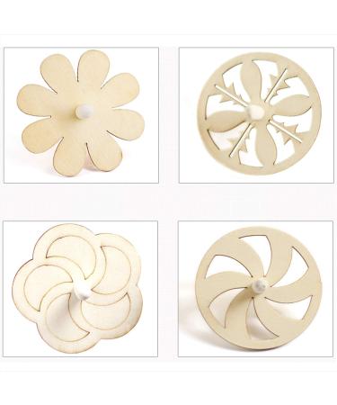 Liuer 24pcs Wooden Roundabout Toy Set - Perfect Children's Birthday Guest Gifts - Eco-Friendly Wooden Circle in Assorted Paint Colors - Buy Online on GoSupps.com