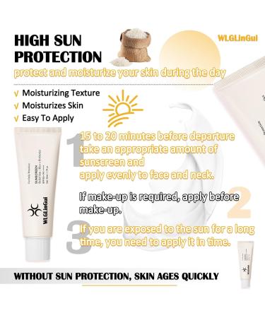 Moisturizing Rice Sunscreen | Rice Probiotic Facial Cream | Lightweight & Non-Greasy | Long-Lasting Protection for All Skin Types - Shop Internationally - Buy Online on GoSupps.com