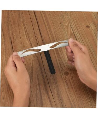 DRESSOOS 1pc Eyebrow Shapes Stencil Eyebrow Tools Brow Stencils Template Stainless Steel Positioning Ruler Size 1 As Shown - Buy Online on GoSupps.com