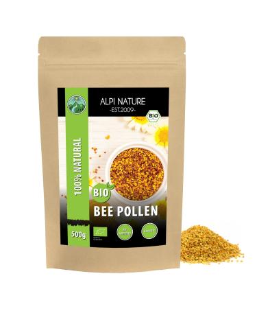 Organic Bee pollen (500g 1.1lb) natural Bee pollen dried without additives from multicolor pollen 500 GR