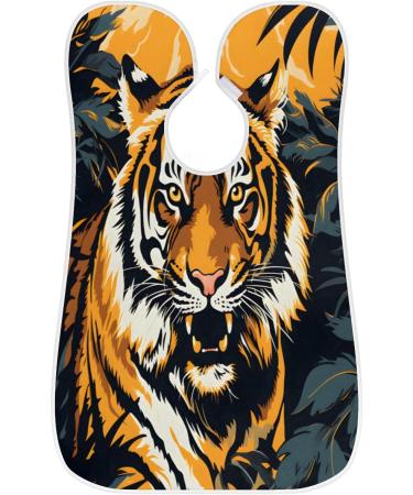 Fierce Tiger Beard Bib Apron - Ultimate Beard Hair Catcher for Men | Perfect Gift for Father's Day Anniversaries & Christmas | Includes 2 Suction Cups - Buy Online on GoSupps.com