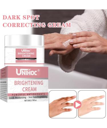  UNIHOC Whitening cream for the body lightening cream for intimate areas and whitening for the body underarms knees legs and inner thighs 50g - Buy Online on GoSupps.com