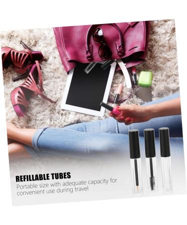 WOONEKY 6pcs Eyeliner Eyelash Bottle Lash Mascara Clear Lipgloss Mascara Tube Bottles with Wand Plastic - Buy Online on GoSupps.com