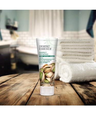 Desert Essence Organics Foot Repair Cream - Perfect Pistachio 3.5 fl oz | Intense Moisturizing & Healing - Buy Online on GoSupps.com