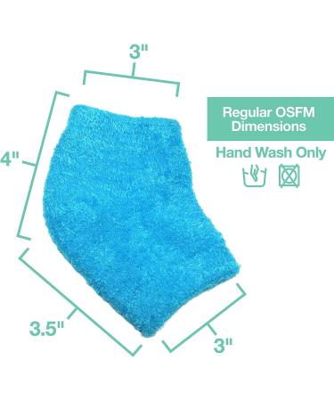 ZenToes Moisturizing Fuzzy Sleep Socks with Vitamin E, Olive Oil & Jojoba Seed Oil - Soften & Hydrate Dry Cracked Heels (Regular, Blue) - Buy Online on GoSupps.com