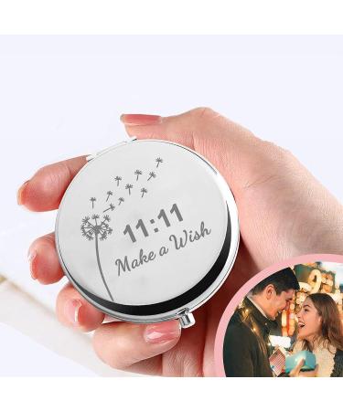CHOORO Dandelion Wishing Pocket Mirror Gift 11 11 - Make a Wish Compact Mirror for Spiritual Wish Lovers - Buy Online on GoSupps.com