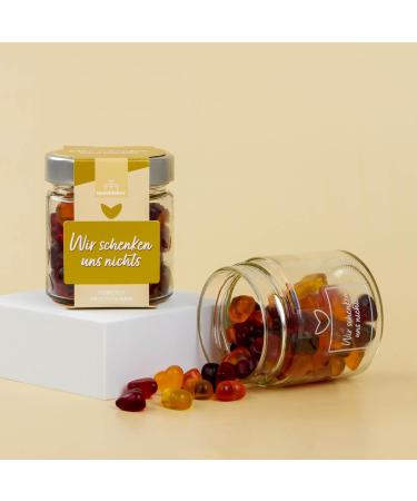 naschlabor We do not offer fruit candy in a 120g gift jar | Cute little gift | Gift for Christmas Birthday Easter | Funny gift | For anyone who wants nothing - Buy Online on GoSupps.com