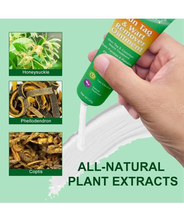 Skin Tag & Wart Remover Cream - Advanced Treatment Formula, Natural Ingredients - 20g - Buy Online on GoSupps.com