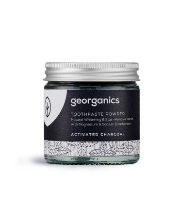 GEORGANICS - Blanqueador Dental Natural in powder with Activated Carbon and Naranja Powder 60ml
