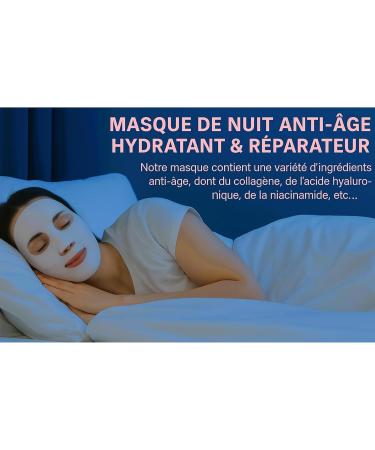 6 Masques Premium | Masque Collagene et Acide Hyaluronique | Masque collag ne Anti-Rides Anti Cernes | Masque visage Soins Hydratant Raffermissant Anti- ge | Peau Lisse et clatante - Buy Online on GoSupps.com