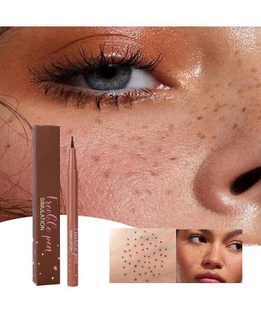 Acunny Freckles Pen Waterproof Pen Natural Lifelike Faux Durable Waterproof Long Lasting Soft Dots for Natural Effortless Sunkissed Makeup - Buy Online on GoSupps.com