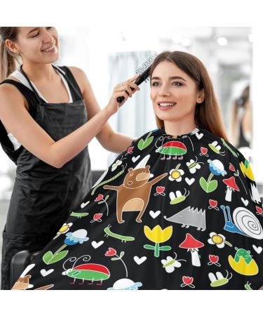 Waterproof Barber Cape - Unisex Hair Cutting Bib with Animals Butterflies and Cheetah Design for Men | International Shipping Available - Buy Online on GoSupps.com
