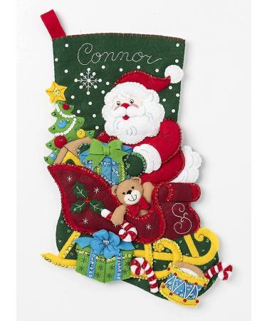 Bucilla Santa's Sleigh Stocking Kit - Multicolor - Buy Online on GoSupps.com